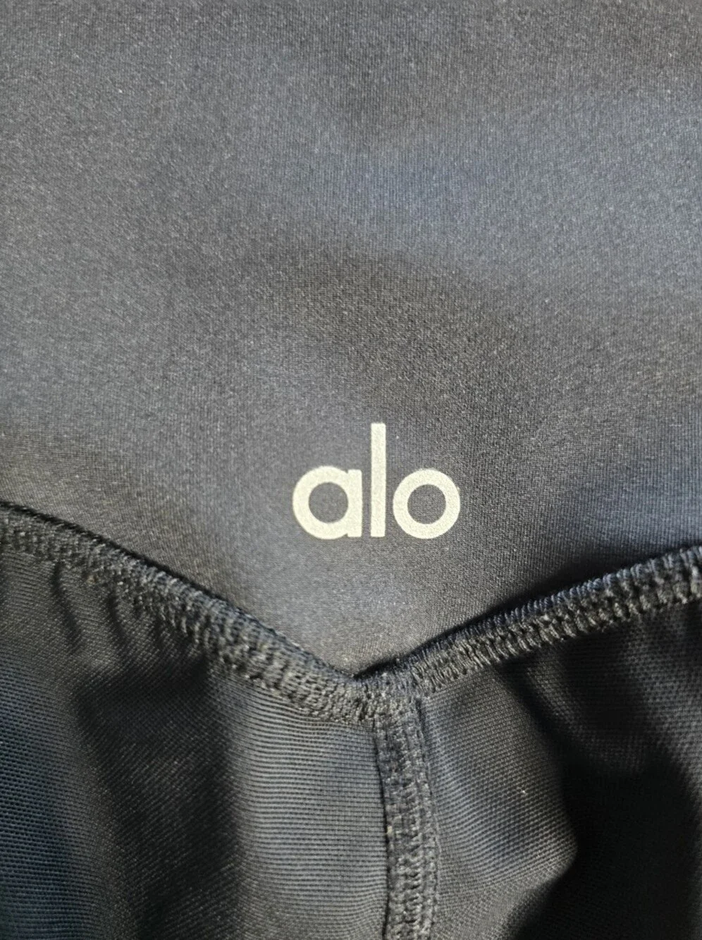 ALO Yoga Black Mesh Leggings Medium